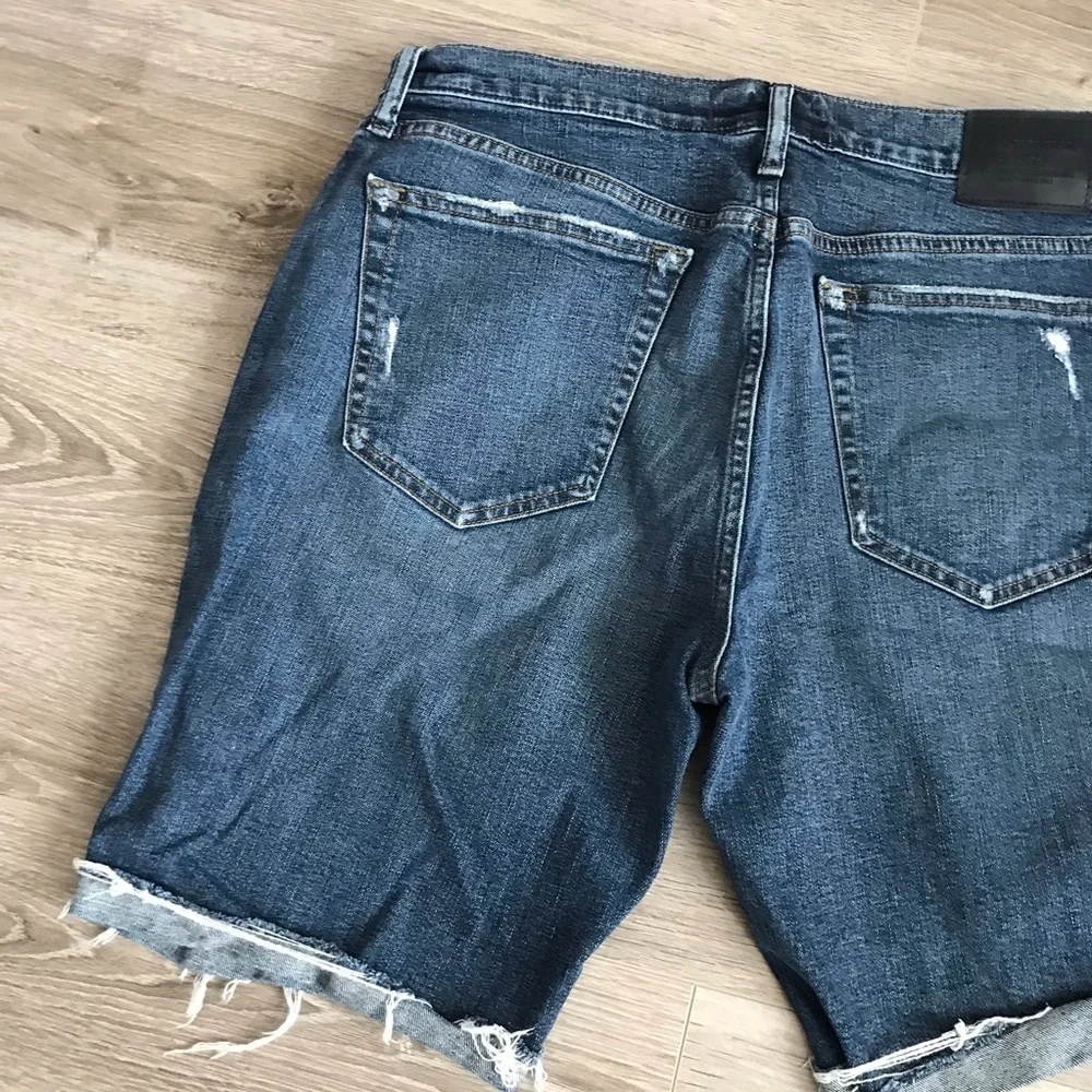 ABERCROMBIE Stretch Mens Distressed Jeans Short | 34
